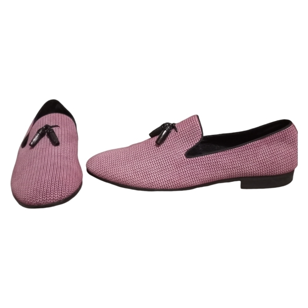 Asher Green Genuine Men's Leather Wine Loafer Size 12